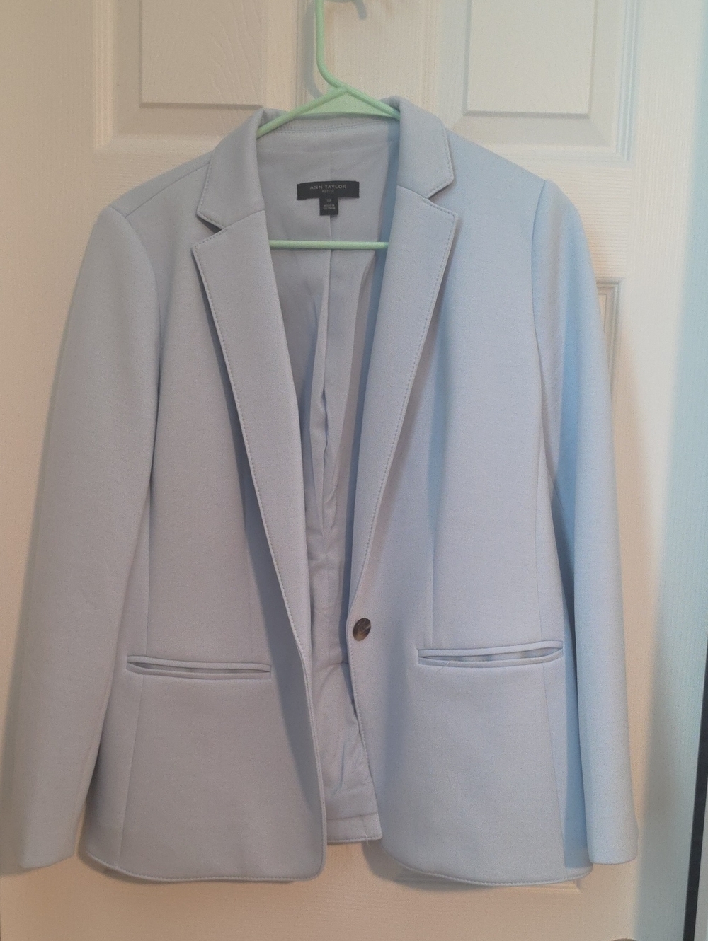 Ann Taylor Petite Blazer in Gray Size 10P